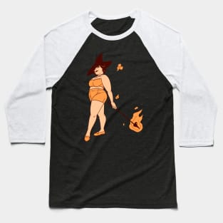 Fire Witch Baseball T-Shirt